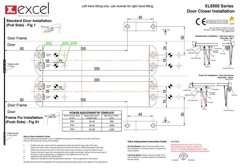 Excel XL8500 Series Installation