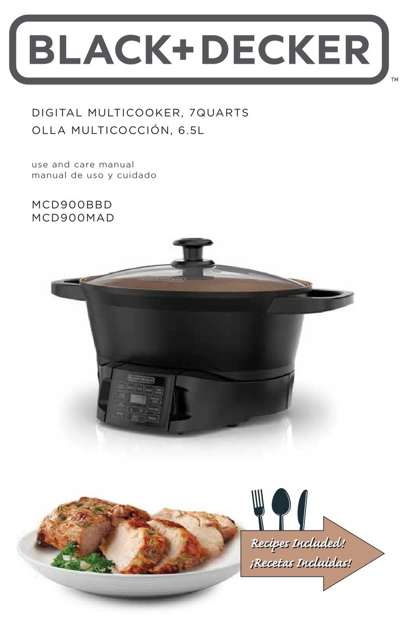 BLACK DECKER MCD900BBD use and care manual BLACK DECKER MCD900BBD use and care manual