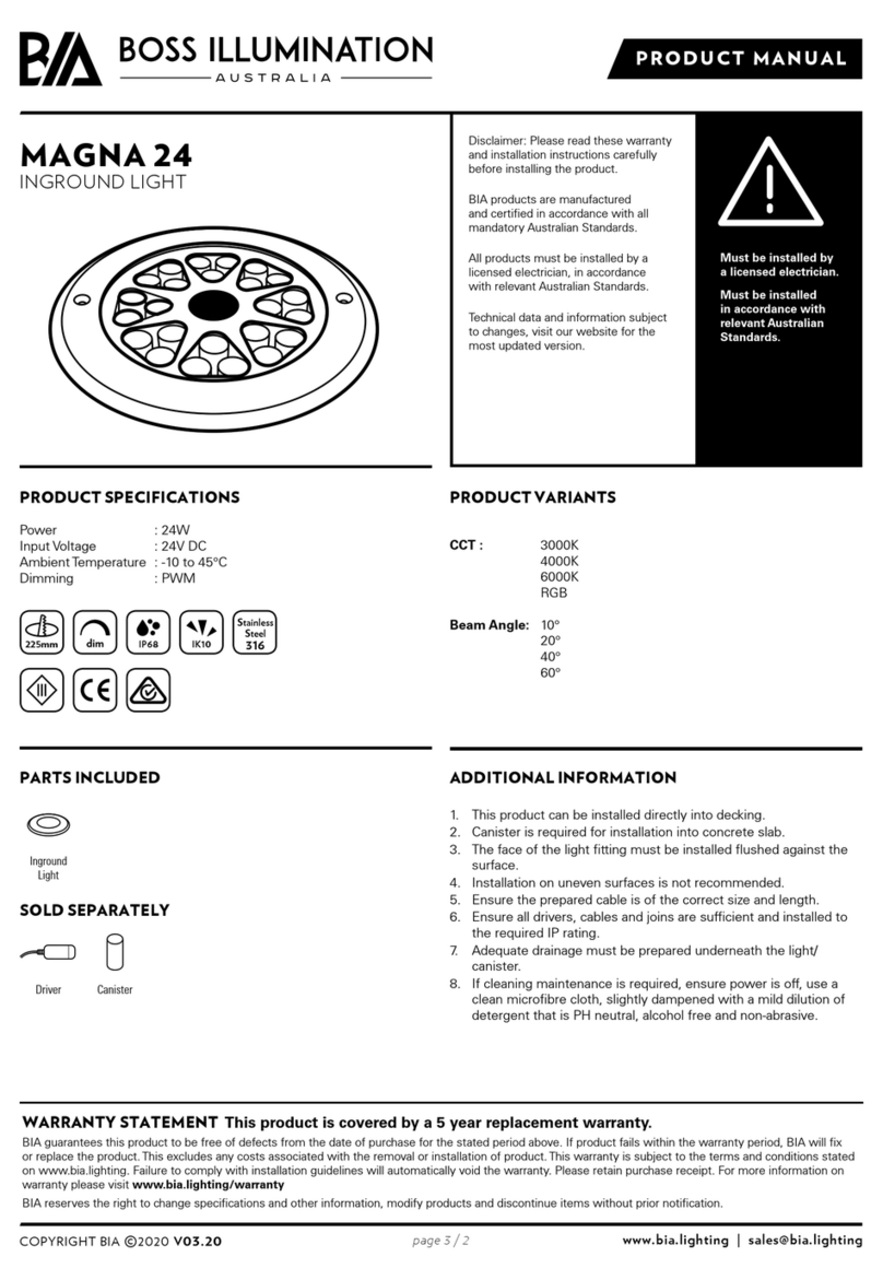 BOSS ILLUMINATION MAGNA 24 product manual