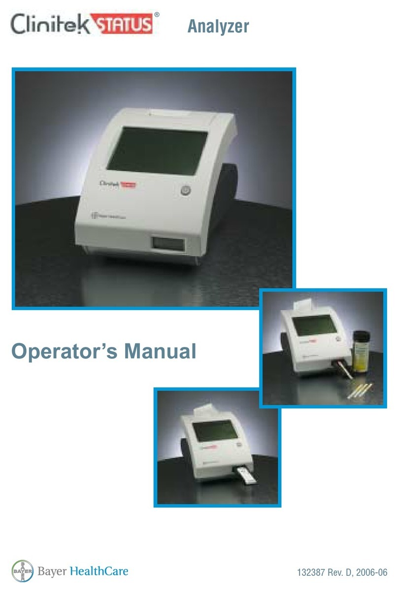 Bayer HealthCare Clinitek Status Operator's manual Bayer HealthCare Clinitek Status Operator's manual