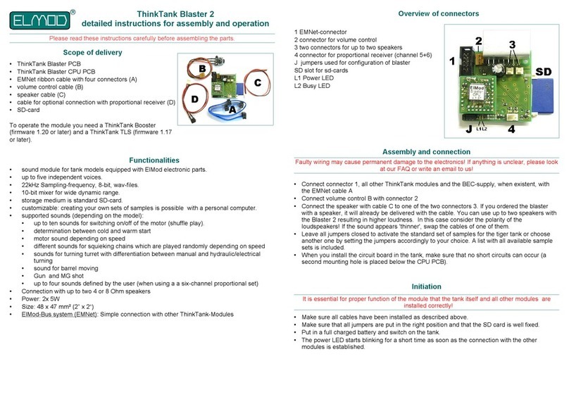 ElMod ThinkTank Blaster 2 Installation instructions