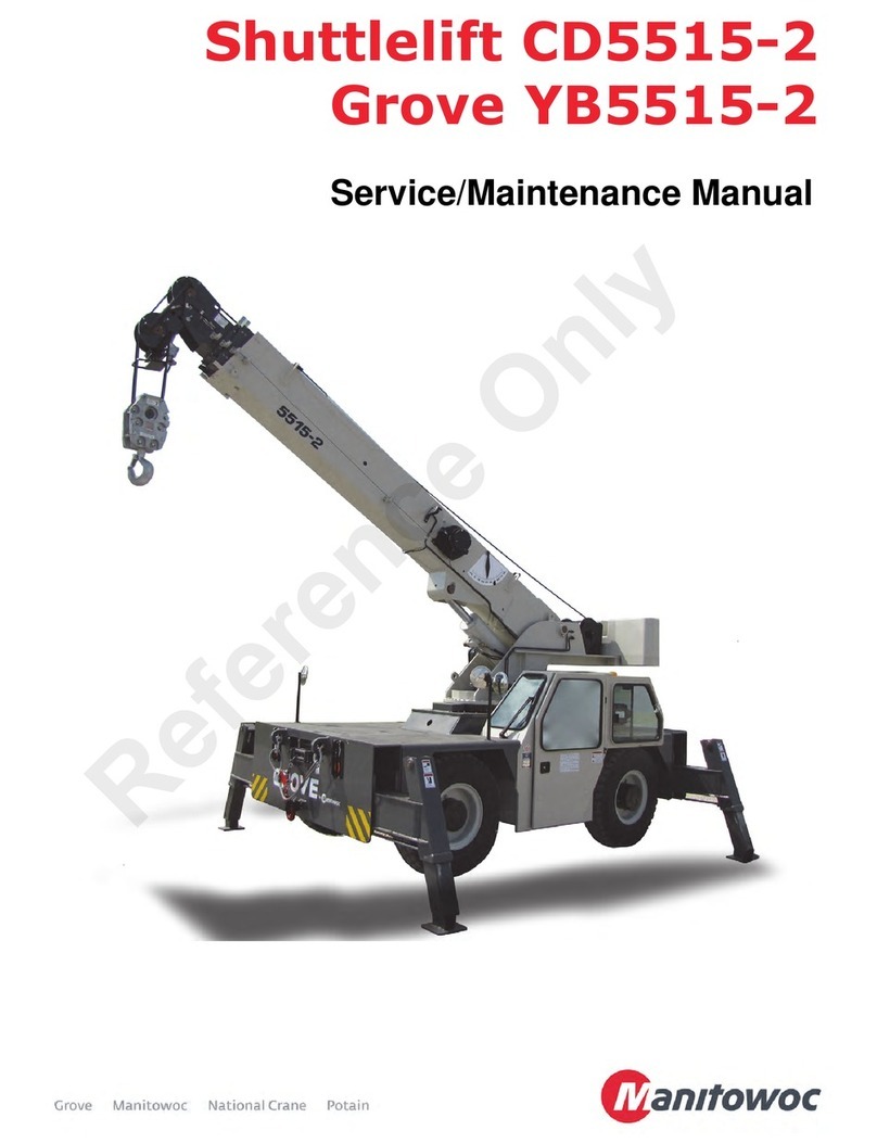 Manitowoc Shuttlelift CD5515-2 Installation and user guide