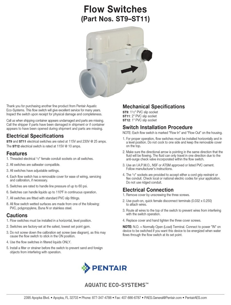 Pentair ST9 quick start guide