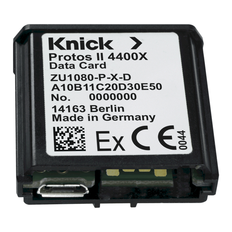 Knick ZU1080-P Series User manual