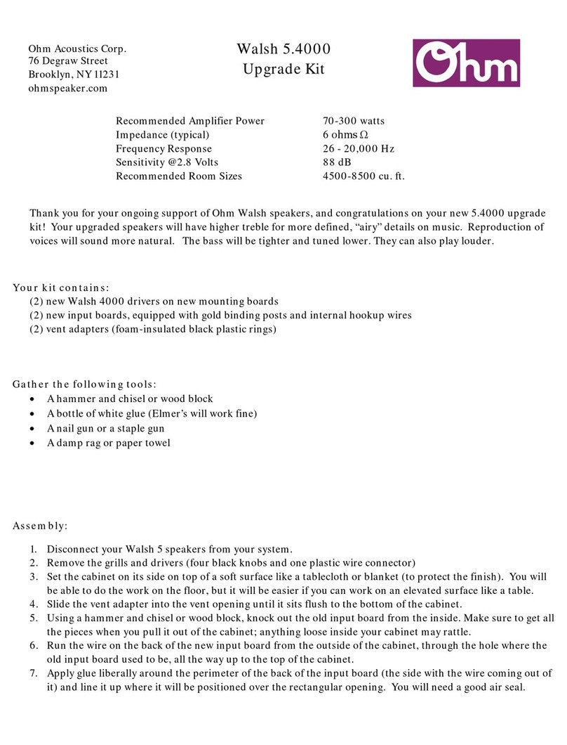 OHM Walsh 5.4000 User manual