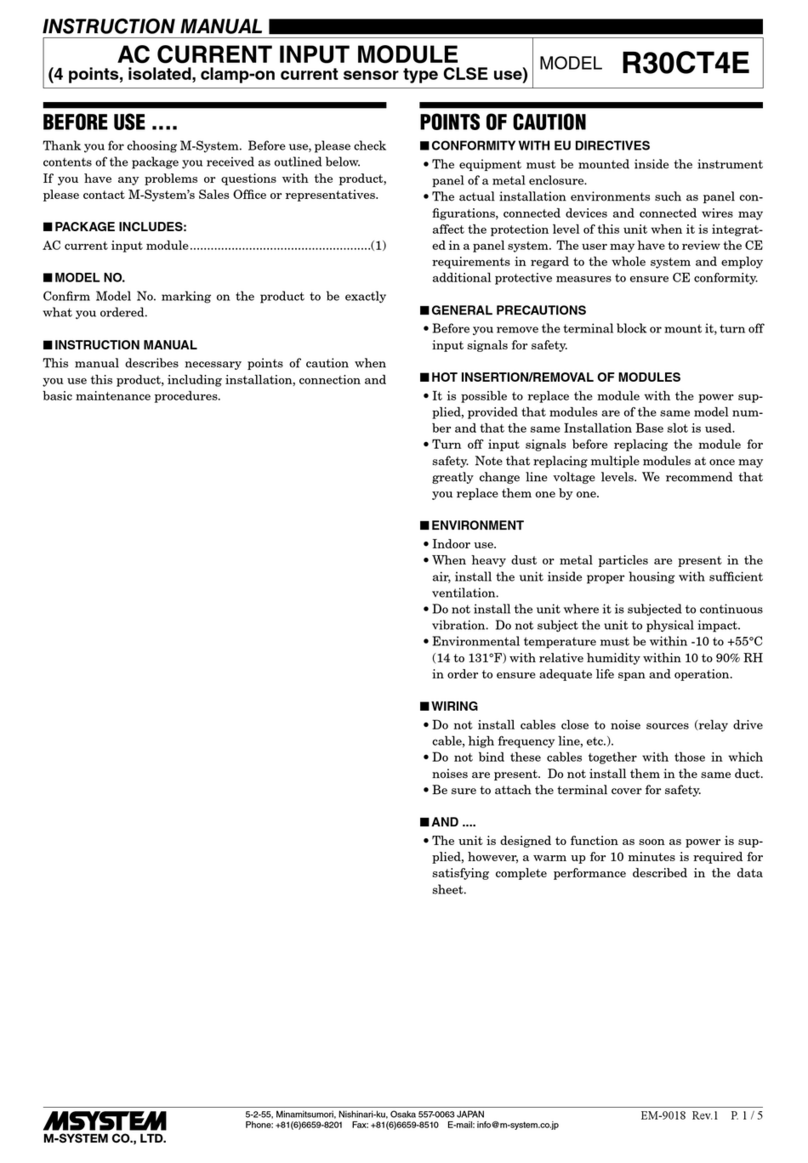 M-system R30CT4E User manual