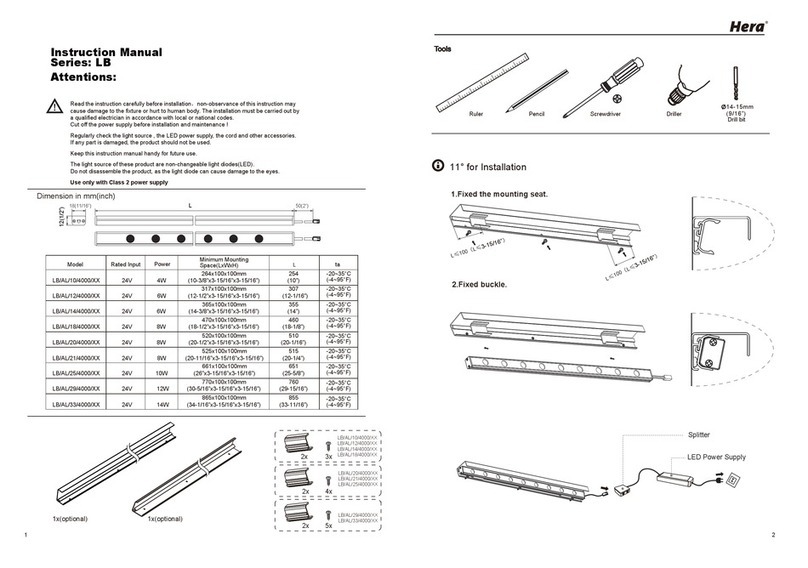 HERA LB Series instruction manual