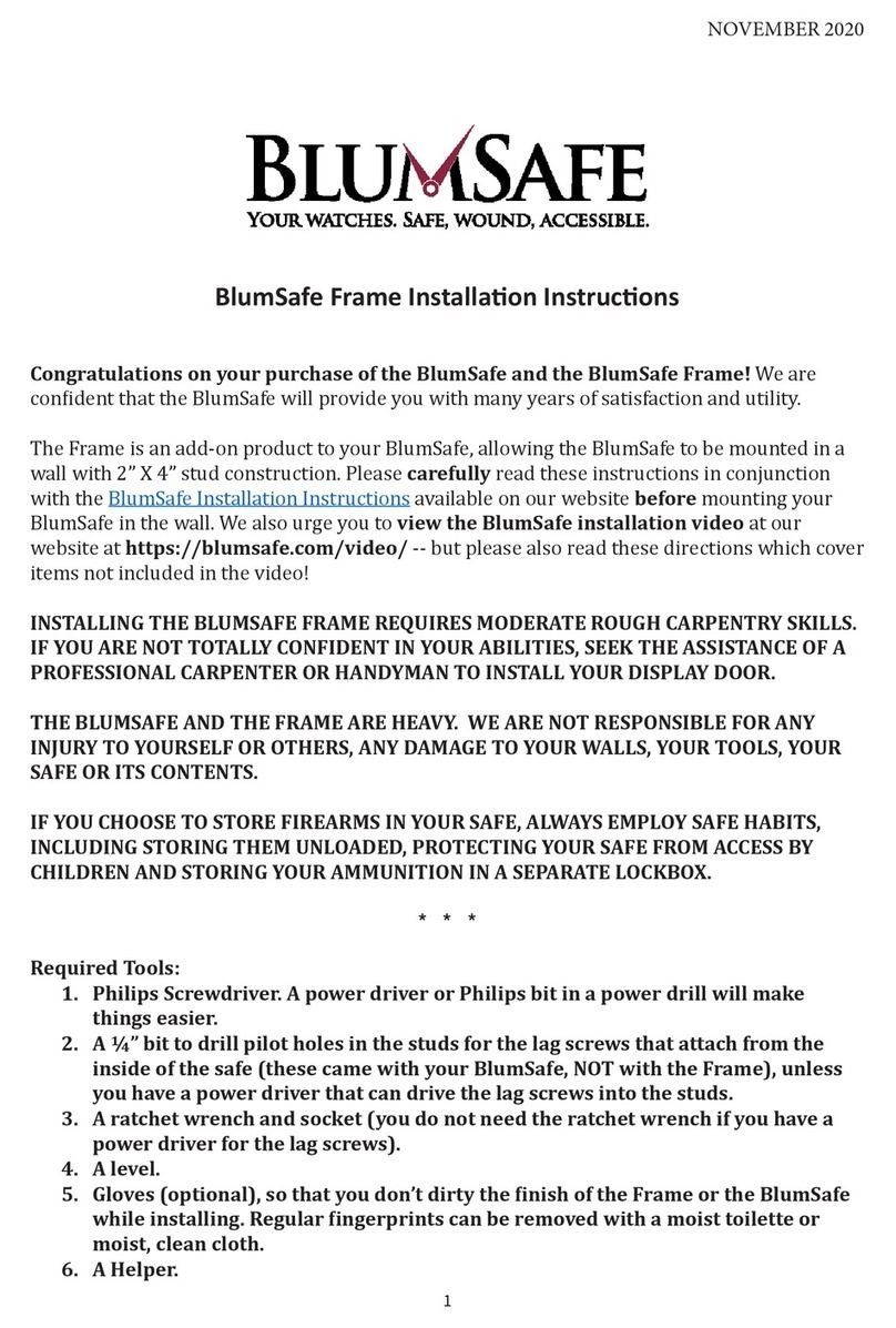 BlumSafe BlumSafe installation instructions