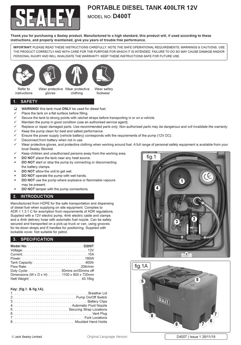 Sealey D400T manual