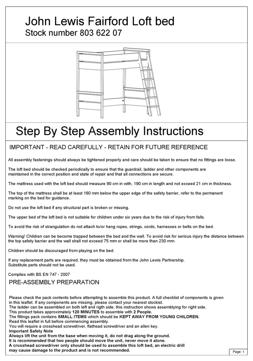 John Lewis Fairford 803 622 07 Step by step assembly instructions John Lewis Fairford 803 622 07 Step by step assembly instructions