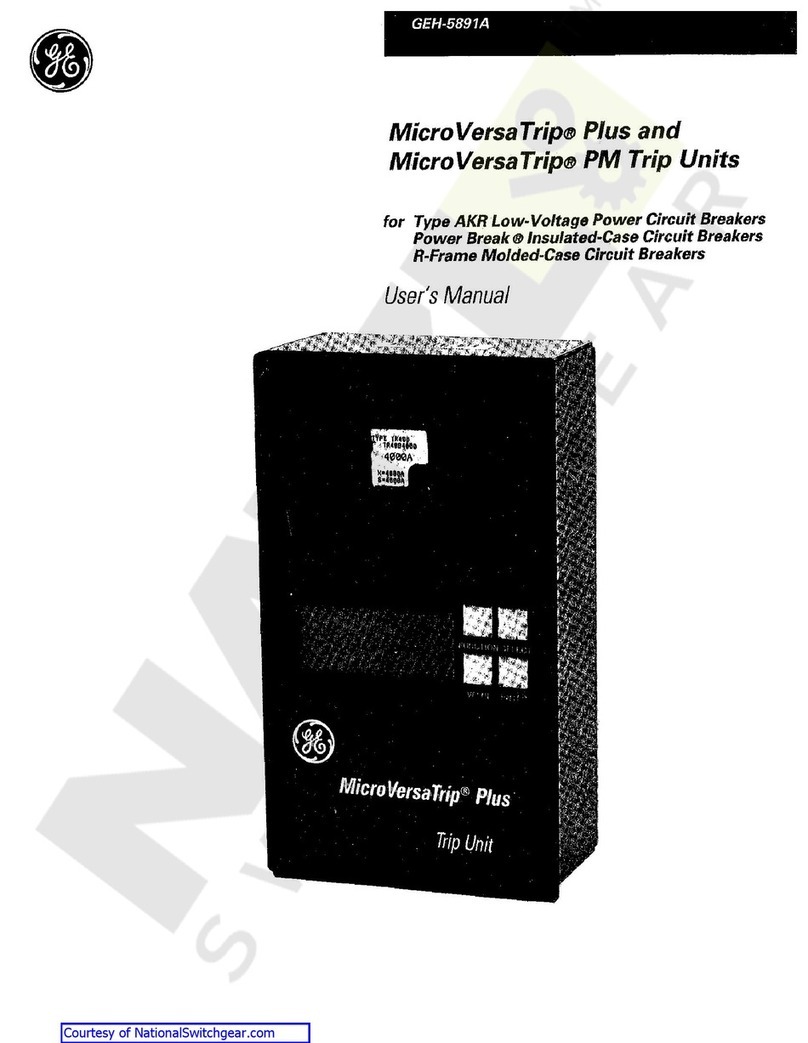 GE MicroVersaTrip Plus user manual