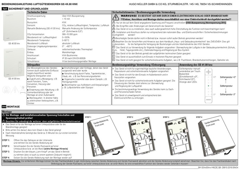 Hugo Müller GS 40.00 knx instruction manual