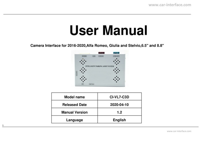 Car-Interface.com CI-VL7-C3D user manual