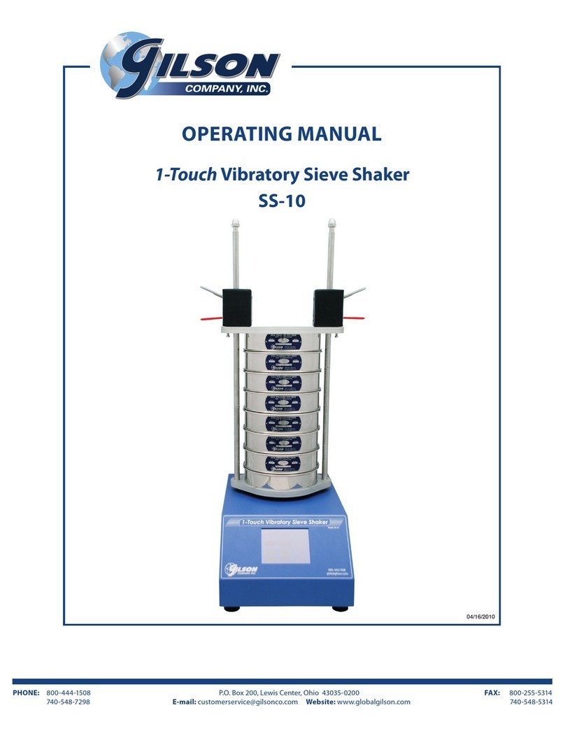Gilson SS-10 operating manual