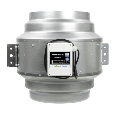 Prima Klima BLUELINE PK355/400-EC User manual