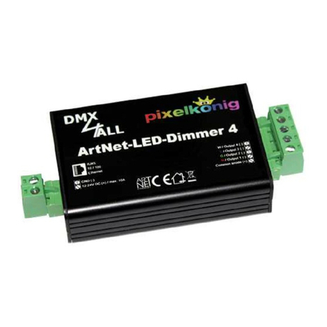 DMX4ALL ArtNet-LED-Dimmer 4 MK2 User manual DMX4ALL ArtNet-LED-Dimmer 4 MK2 User manual