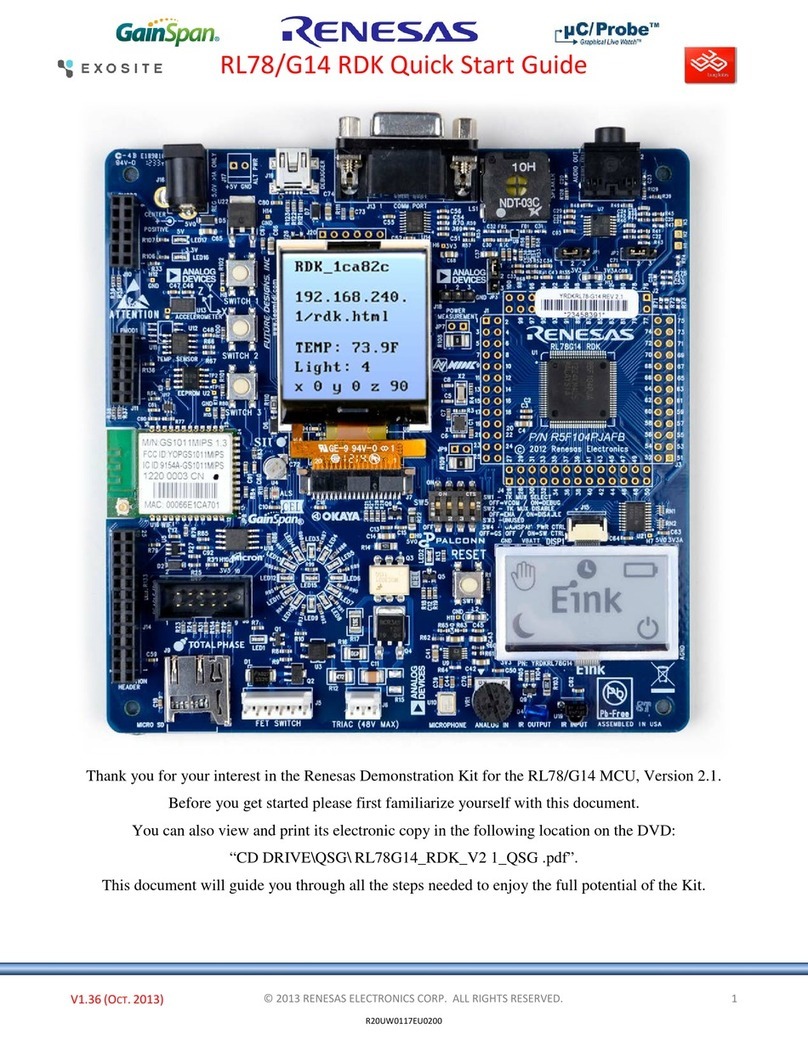 Renesas RL78G14 User manual