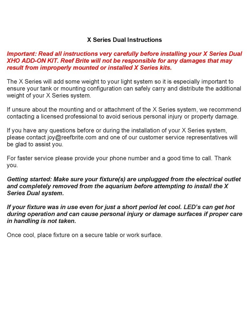 Reef Brite X Dual Series instructions Reef Brite X Dual Series instructions