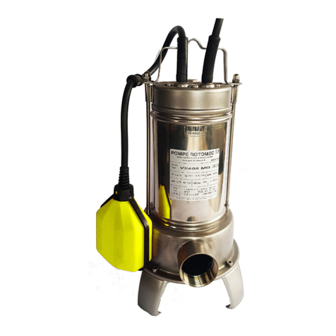 POMPE ROTOMEC VX Series Use and maintenance manual