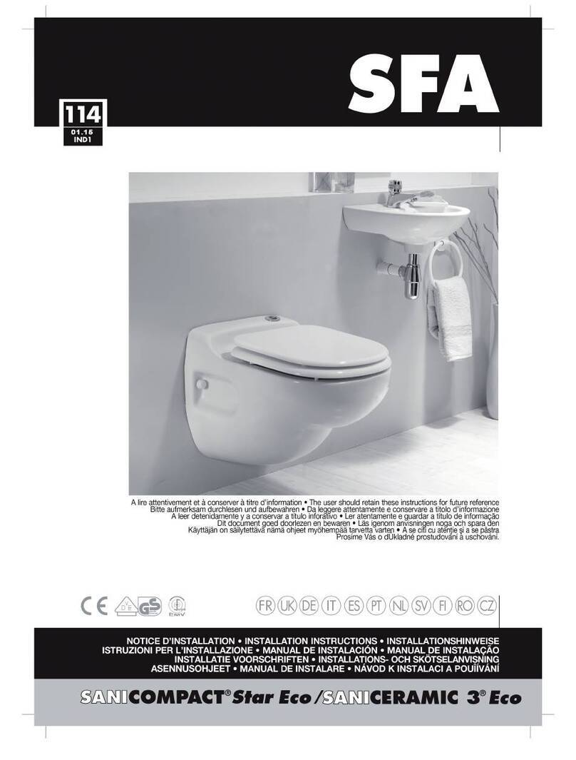 SFA SANICOMPACT Star Eco installation instructions