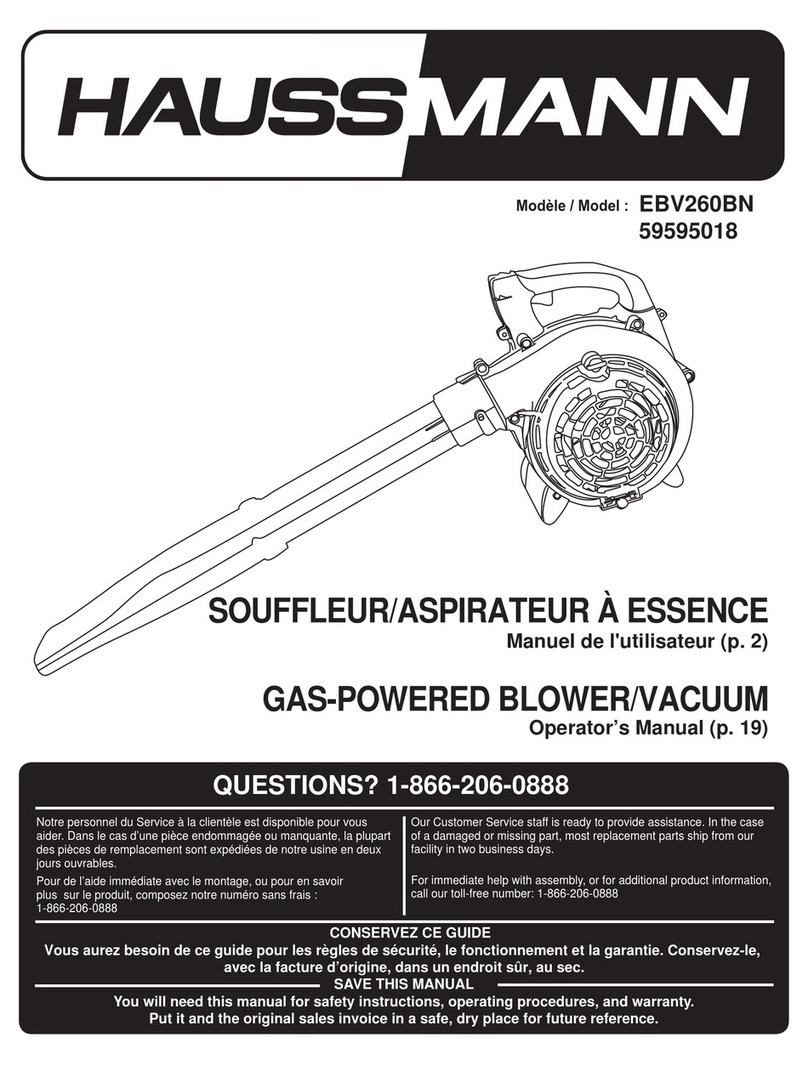 Haussmann EBV260BN Operator's manual Haussmann EBV260BN Operator's manual