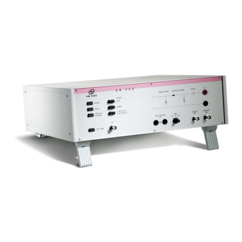 EMTEST AN 200 Series Manual for operation