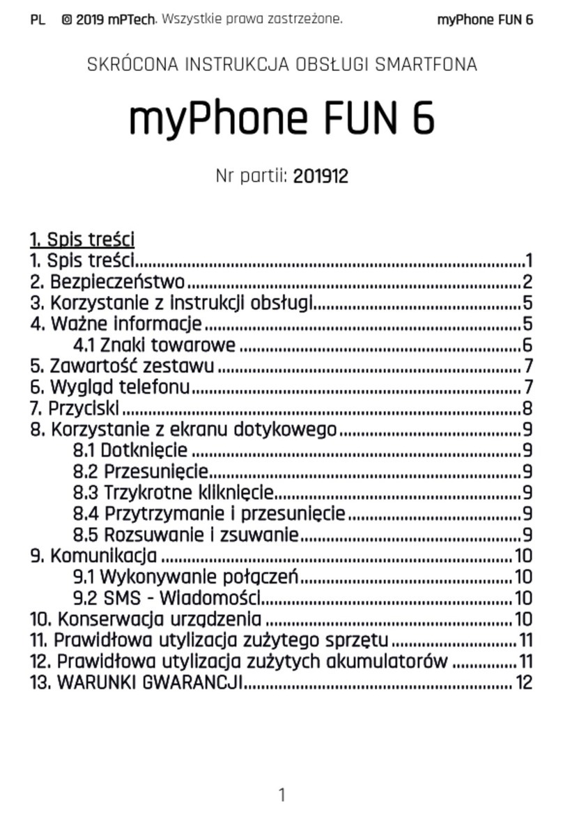 mPTech myPhone FUN 6 User manual