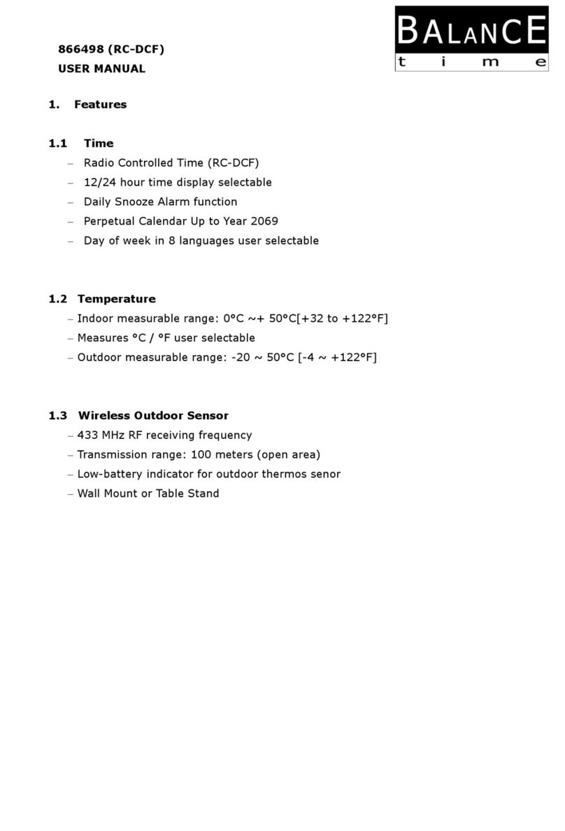 BALANCE TIME 866498 user manual