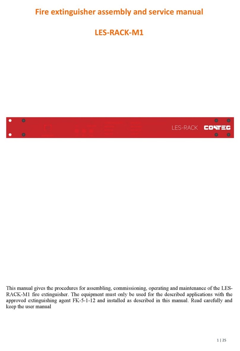 Conteg LES-RACK-M1 Assembly and service manual