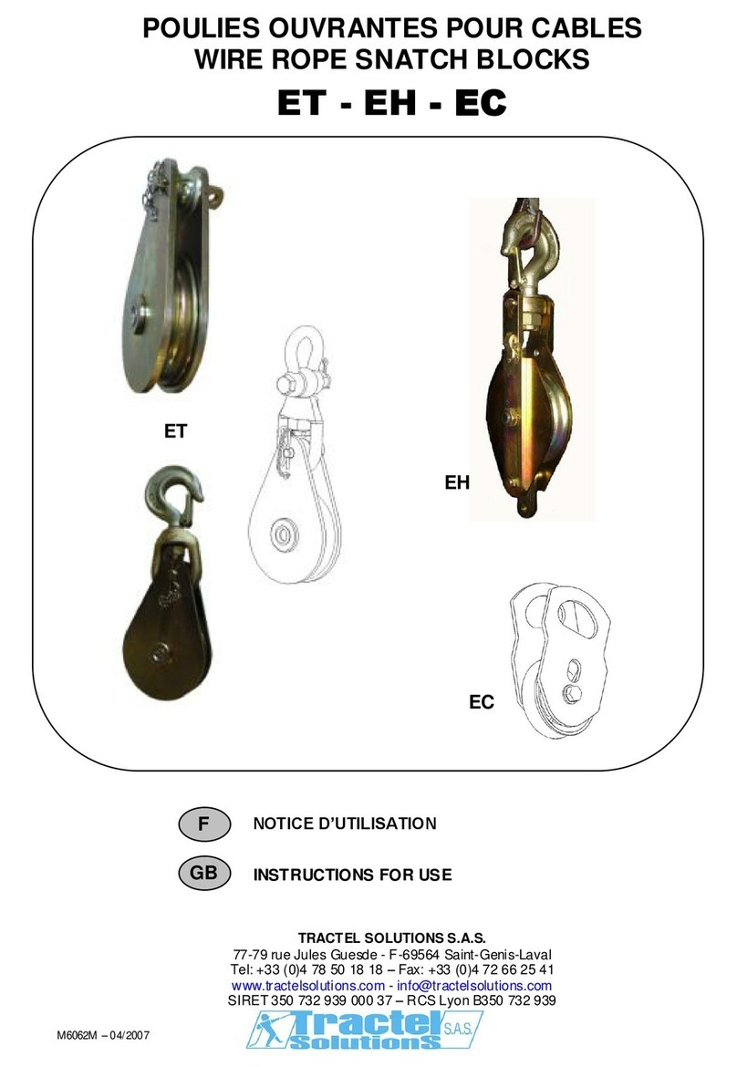 Tractel ET Instructions for use