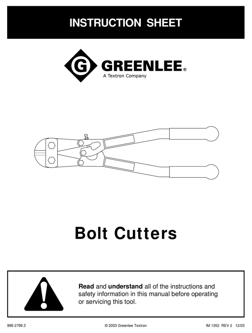 Textron GREENLEE BC14 User manual