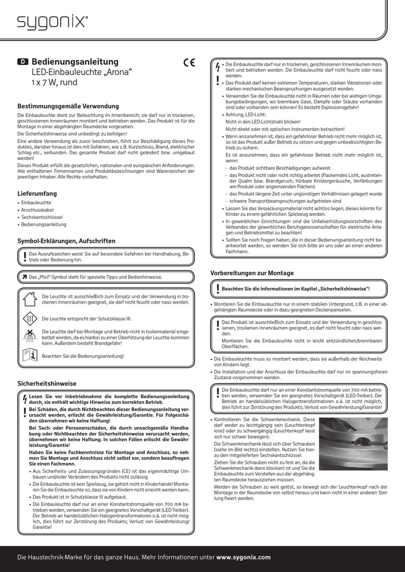 Sygonix Arona operating instructions