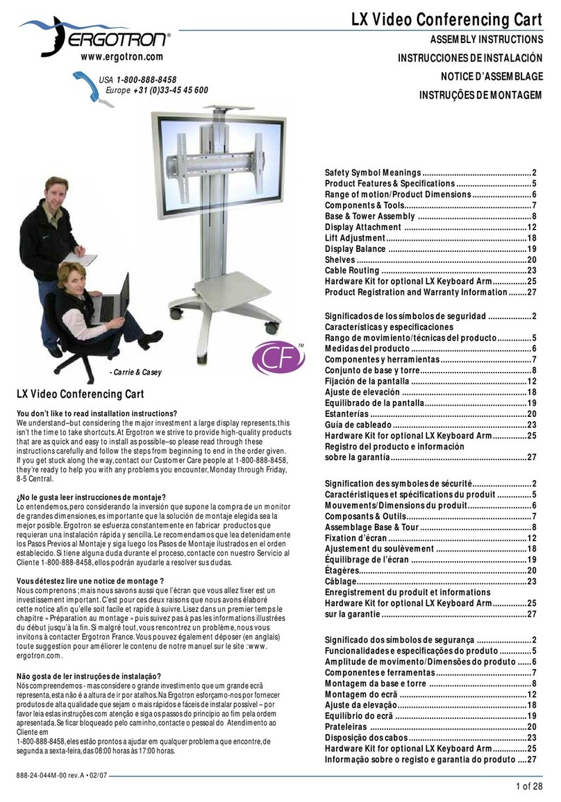Ergotron LX Desk Mount LCD Arm User manual
