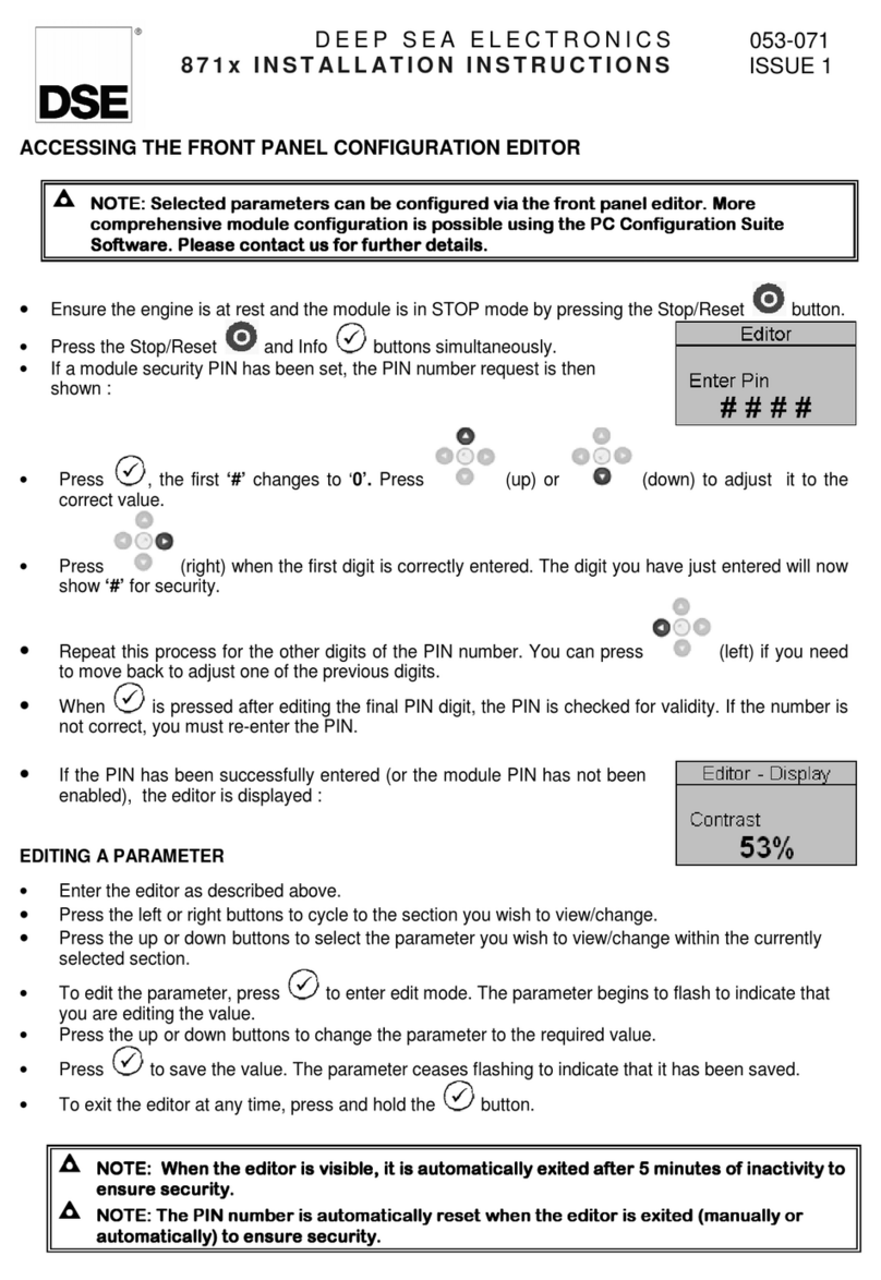 DSE 871 Series User manual