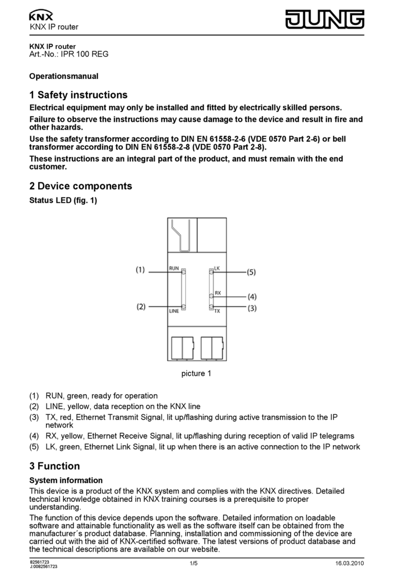 Jung IPR 100 REG Operationsmanual