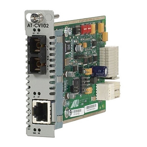 Allied Telesis Converteon AT-CV102 Series User manual