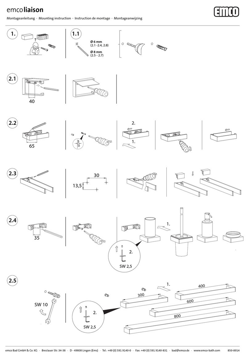 Emco liaison 184500101 Mounting instruction