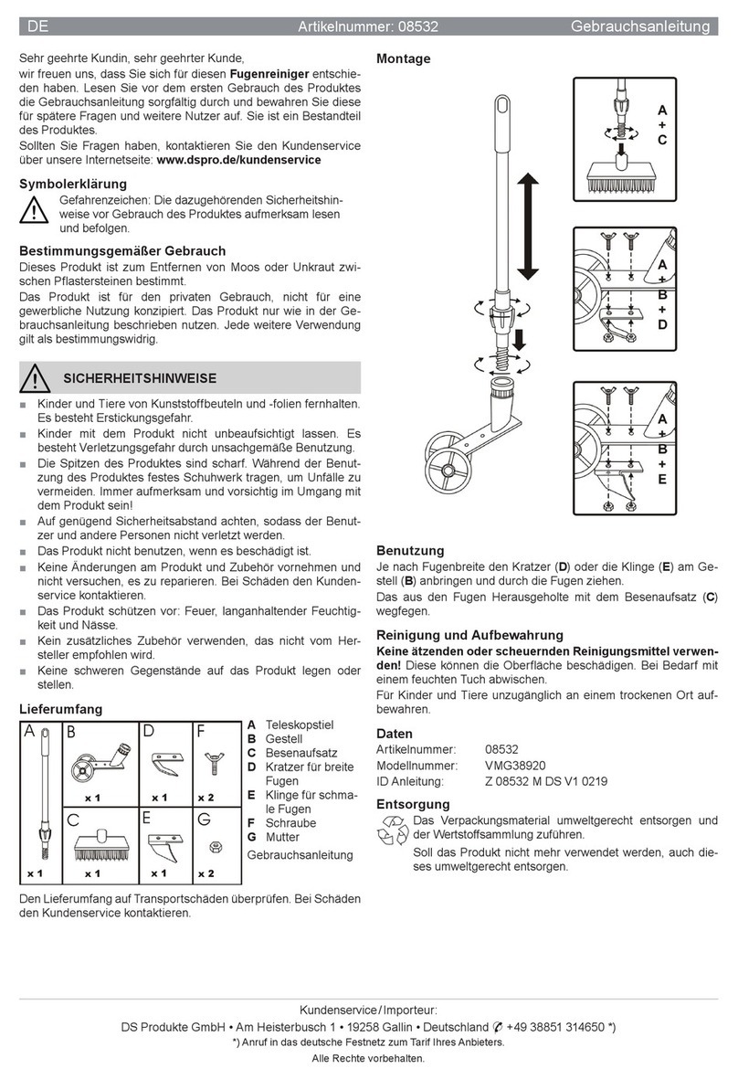 easymaxx VMG38920 operating instructions