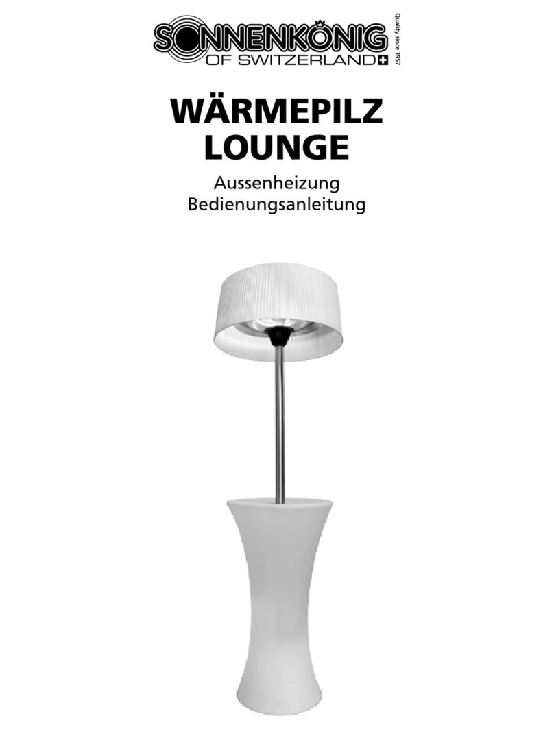Sonnenkonig WARMEPILZ LOUNGE User manual