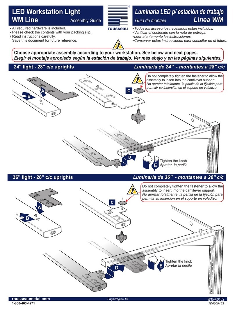 Rousseau W45-AU16S Assembly guide