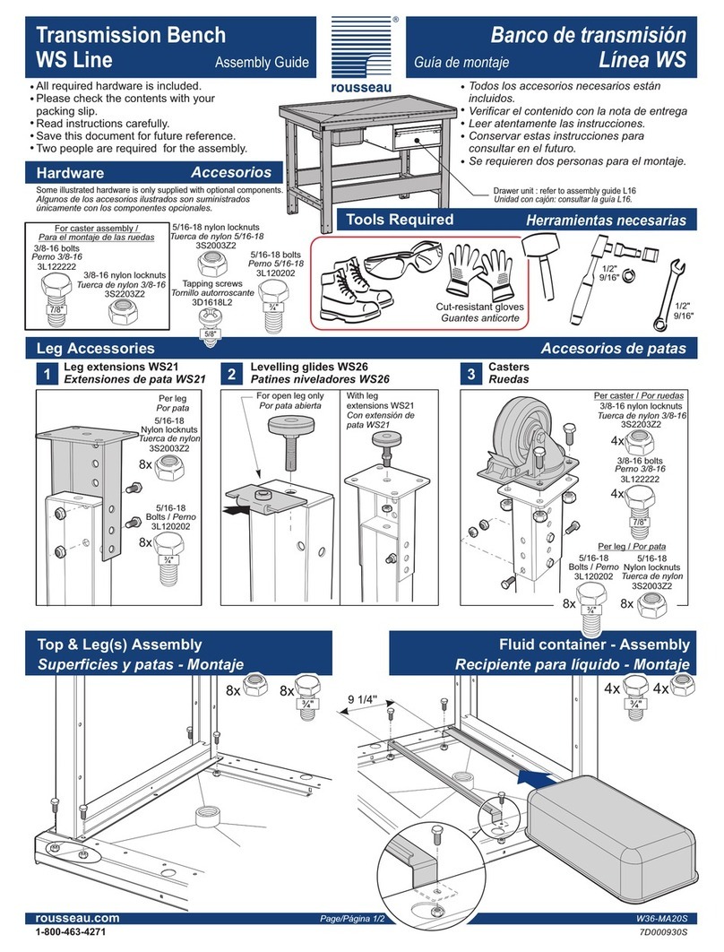 Rousseau W36-MA20S User manual