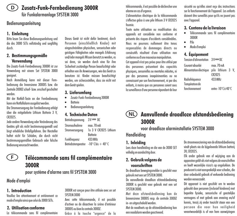 Pentatech 3000R user manual
