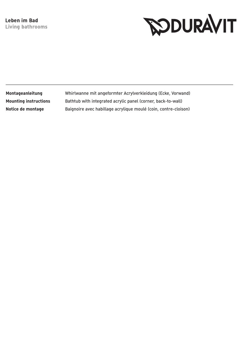 DURAVIT Happy D.2 7 0316 Series Mounting instructions
