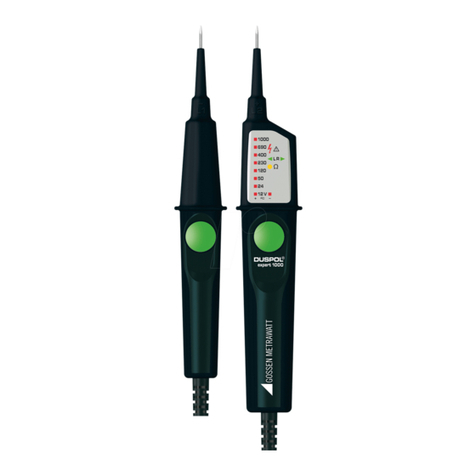 Gossen MetraWatt DUSPOL expert 1000 User manual