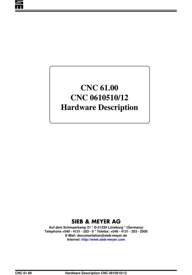 SIEB & MEYER CNC 61.00 Hardware description