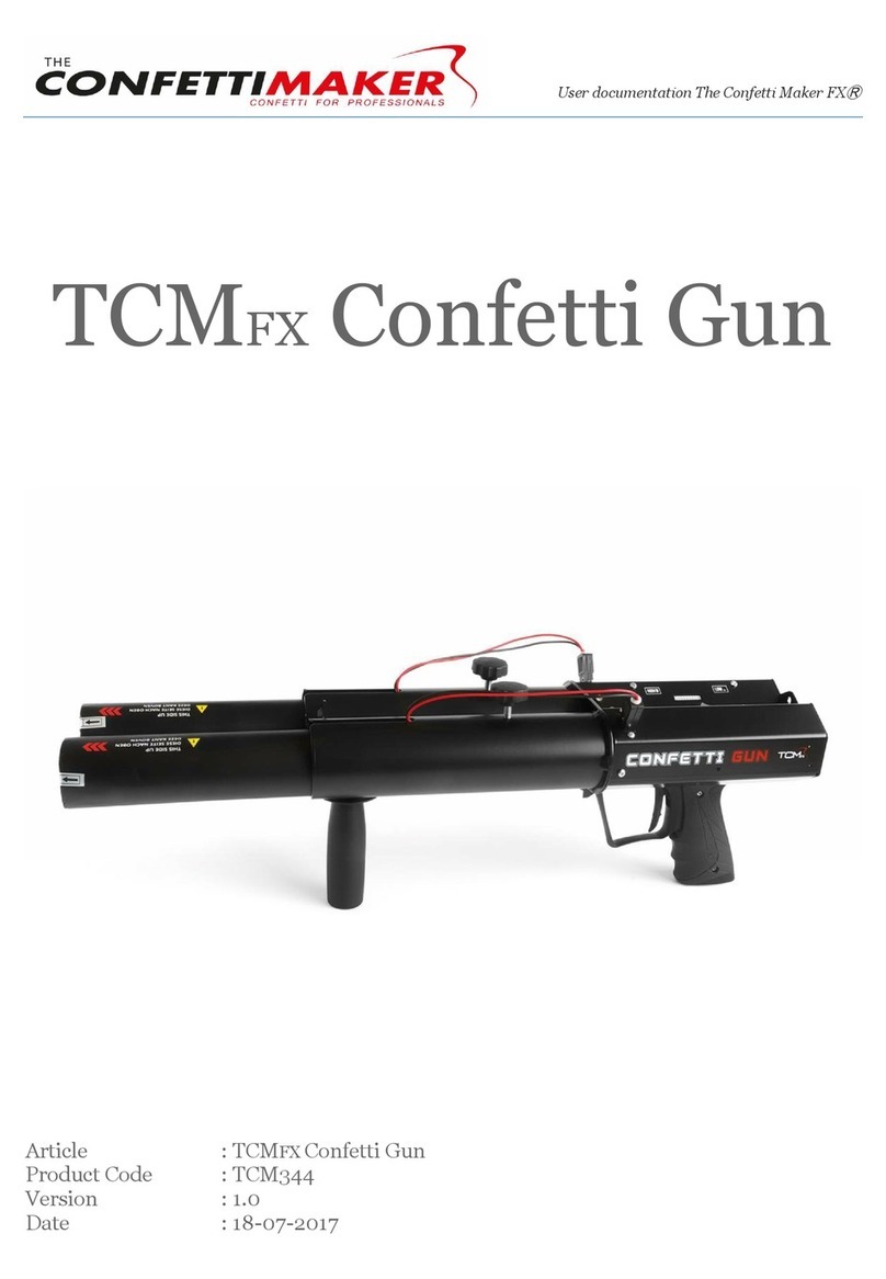 Confetti Maker TCMFX Confetti Gun User documentation Confetti Maker TCMFX Confetti Gun User documentation