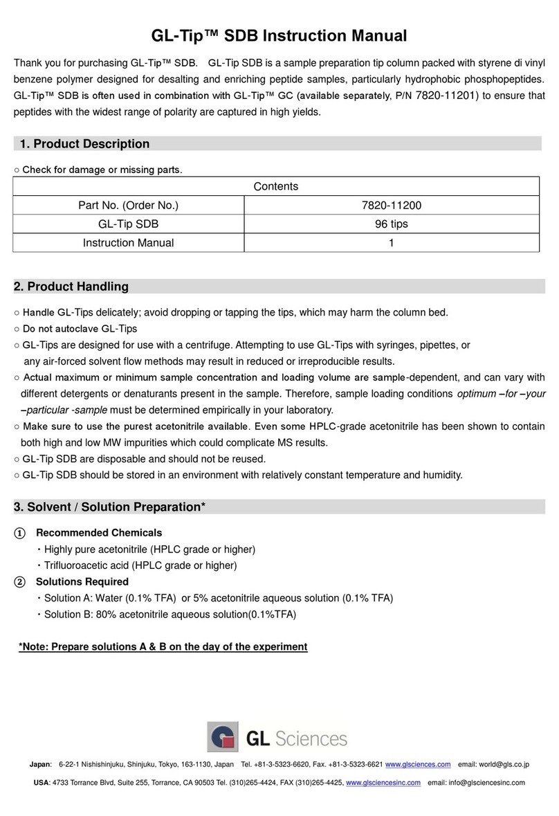 GL Sciences GL-Tip SDB instruction manual