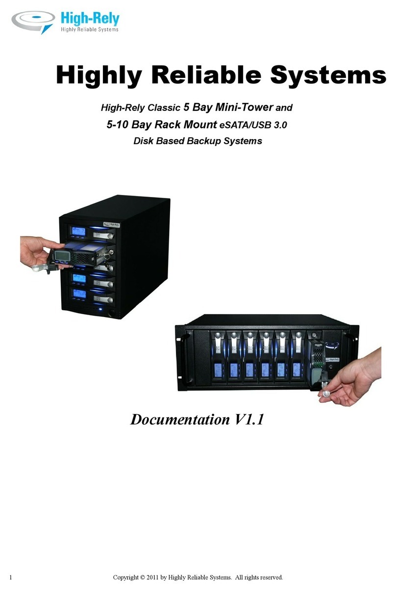 Highly Reliable SYSTEMS High-Rely Classic 5 Bay Mini-Tower User manual
