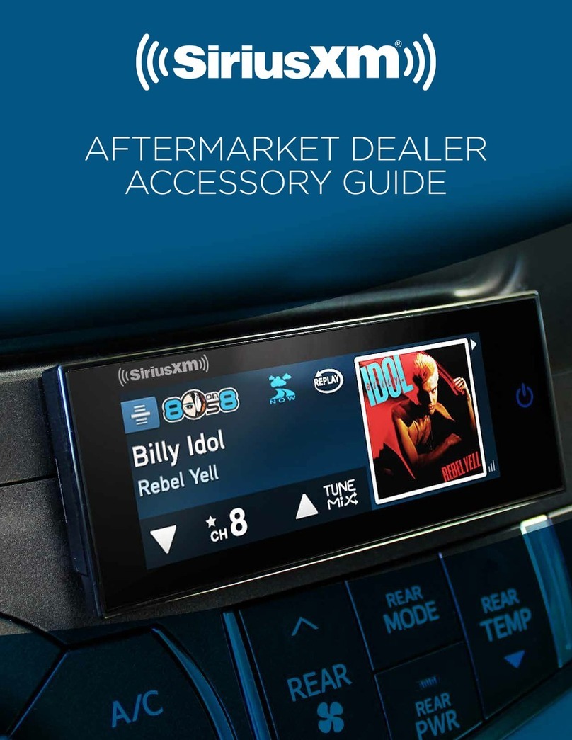 Sirius XM RAdio SXV300 Accessory guide