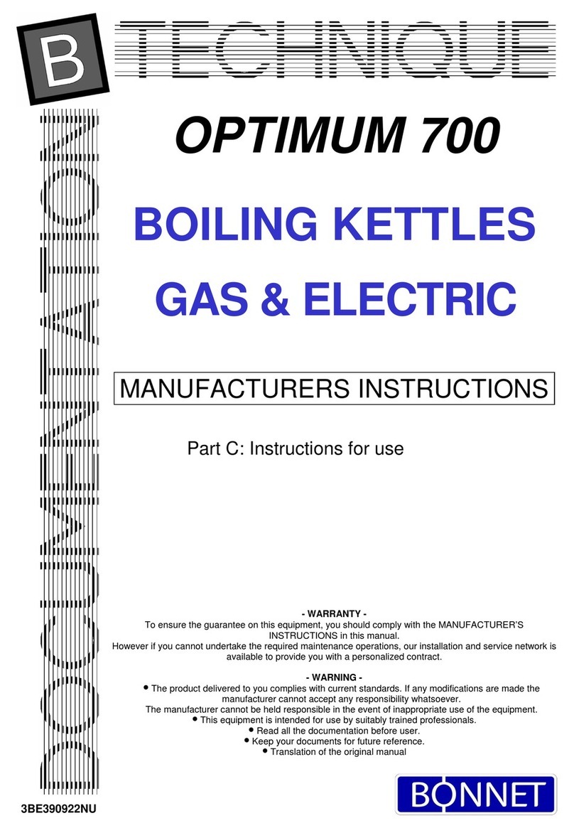 Bonnet OPTIMUM 700 Manufacturer's Instructions